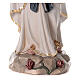 Estatua Virgen Lourdes pintada fibra de vidrio efecto madera 60 cm s7