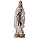 Figura Madonna z Lourdes, malowane włókno szklane, efekt drewna, 60 cm s1