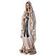 Figura Madonna z Lourdes, malowane włókno szklane, efekt drewna, 60 cm s3