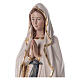 Figura Madonna z Lourdes, malowane włókno szklane, efekt drewna, 60 cm s4