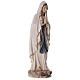 Figura Madonna z Lourdes, malowane włókno szklane, efekt drewna, 60 cm s5