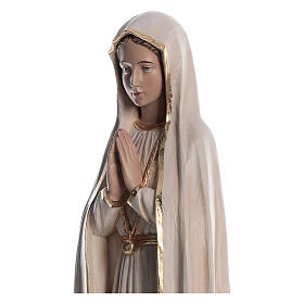 Statue Unserer Lieben Frau von Fatima bemaltes Fiberglas, 100 cm