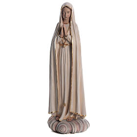 Estatua Virgen de Fátima pintada fibra de vidrio 100 cm
