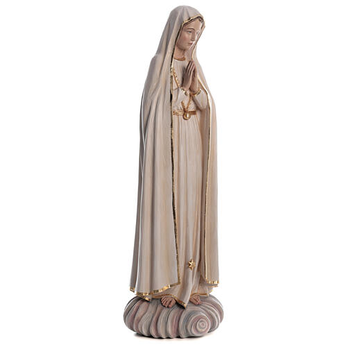 Estatua Virgen de Fátima pintada fibra de vidrio 100 cm 5