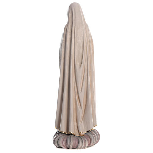 Estatua Virgen de Fátima pintada fibra de vidrio 100 cm 8