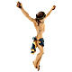 Painted fibreglass statue of the Body of Christ, blue loincloth, 35 in s5