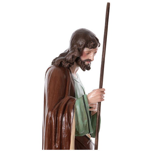 Saint Joseph, fibreglass statue for OUTDOOR Nativity Scene, h 65 in 7