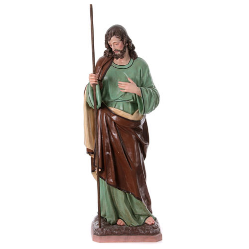 Statue Saint Joseph crèche fibre de verre EXTÉRIEUR h 165 cm 1