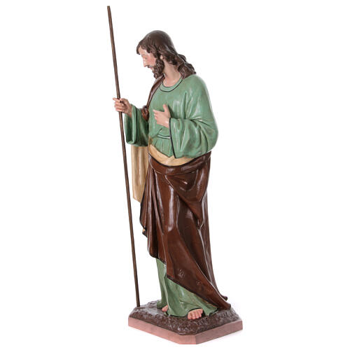 Statue Saint Joseph crèche fibre de verre EXTÉRIEUR h 165 cm 3