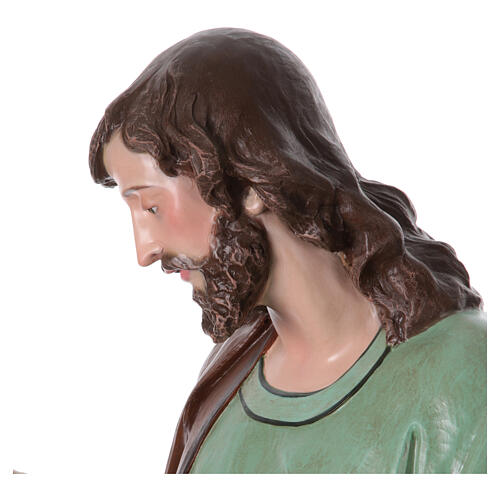 Statua San Giuseppe presepe vetroresina ESTERNO h 165 cm 6