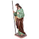 Saint Joseph, fibreglass statue with glass eyes for OUTDOOR Nativity Scene, h 65 in s5