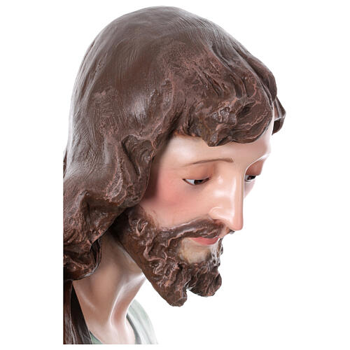 Statua vetroresina San Giuseppe occhi di vetro ESTERNO h 165 cm 8