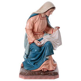 Estatua Virgen belén fibra de vidrio EXTERIOR h 165 cm