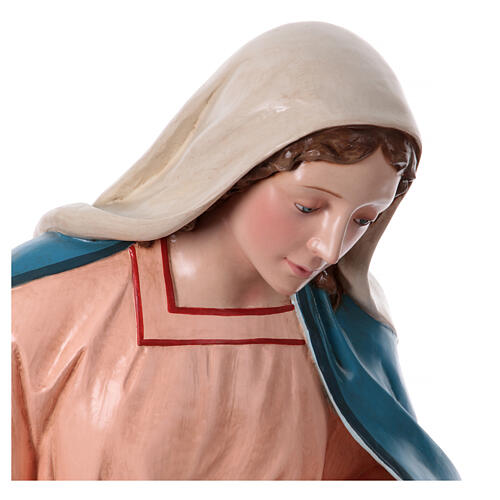 Estatua Virgen belén fibra de vidrio EXTERIOR h 165 cm 2