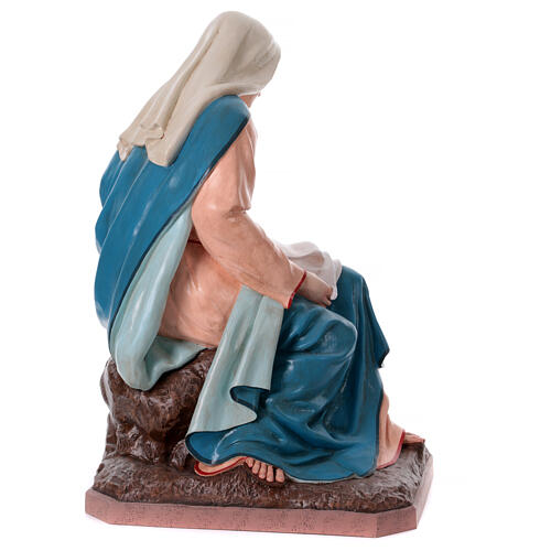 Statue Vierge Marie crèche fibre de verre EXTÉRIEUR h 165 cm 8