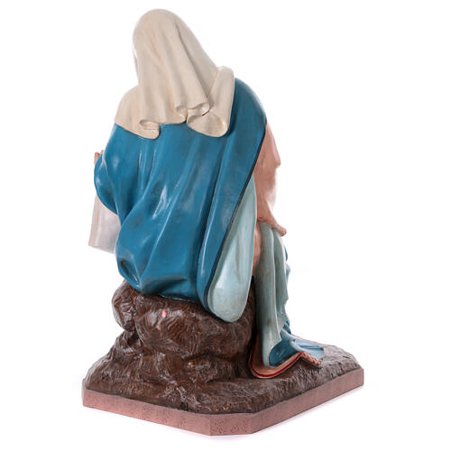 Statue Vierge Marie crèche fibre de verre EXTÉRIEUR h 165 cm 9