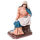 Virgin Mary with glass eyes, fibreglass statue for OUTDOOR Nativity Scene, h 65 in s3
