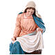 Virgin Mary with glass eyes, fibreglass statue for OUTDOOR Nativity Scene, h 65 in s8