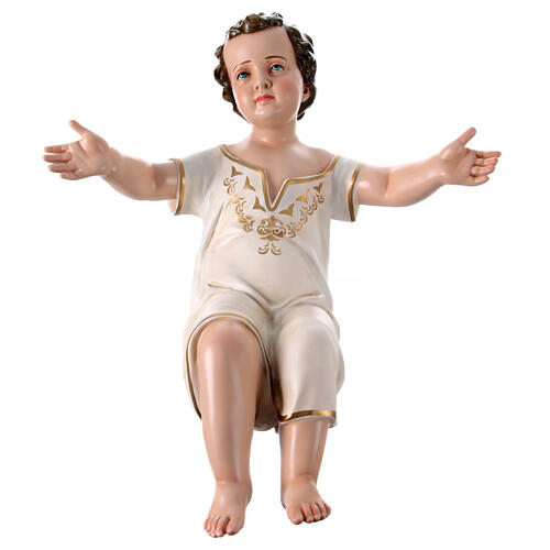 Infant Jesus, fibreglass statue for OUTDOOR Nativity Scene, h 65 in 1