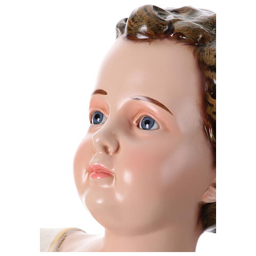 Jesuskind mit Glasaugen – Krippenfigur aus Fiberglas für den Außenbereich, für 165 cm Krippe 4