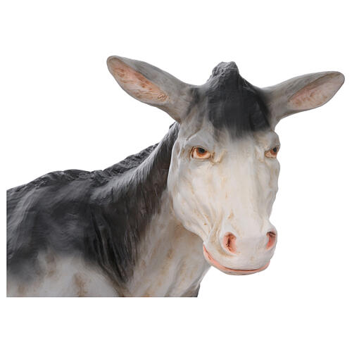 Esel – Krippenfigur aus Fiberglas für den Außenbereich, für 165 cm Krippe 7