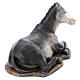 Donkey statue for nativity scene OUTDOOR in fiberglass h 165 cm s6