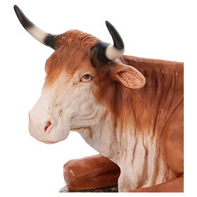 Ochse – Krippenfigur aus Fiberglas für den Außenbereich, für 165 cm Krippe