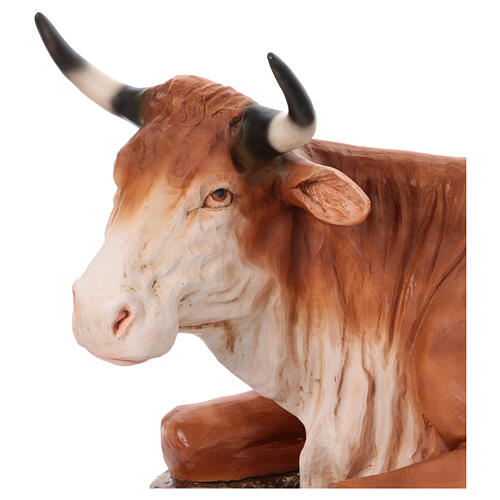 Ochse – Krippenfigur aus Fiberglas für den Außenbereich, für 165 cm Krippe 2