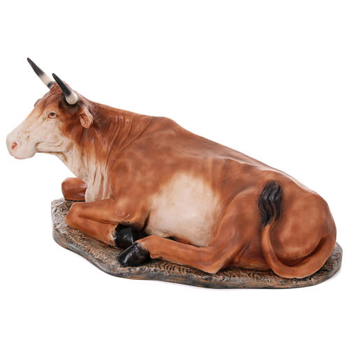 Ochse – Krippenfigur aus Fiberglas für den Außenbereich, für 165 cm Krippe 3