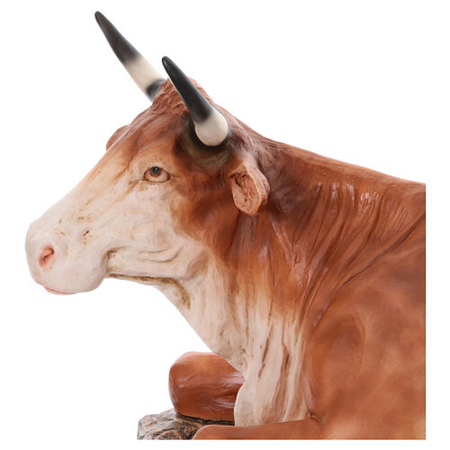 Ochse – Krippenfigur aus Fiberglas für den Außenbereich, für 165 cm Krippe 4