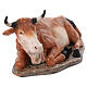 Ox statue for nativity scene OUTDOOR in fiberglass h 165 cm s5