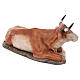 Ox statue for nativity scene OUTDOOR in fiberglass h 165 cm s6