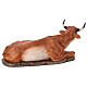 Ox statue for nativity scene OUTDOOR in fiberglass h 165 cm s7