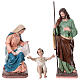 Set crèche Nativité EXTÉRIEUR fibre de verre yeux en verre h 165 cm s1