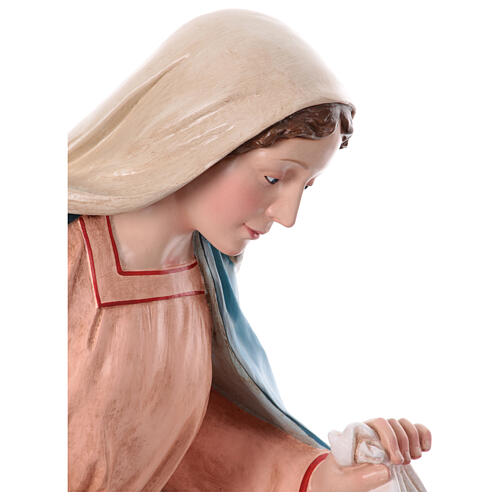 Set presepe Natività ESTERNO vetroresina occhi di vetro h 165 cm 12