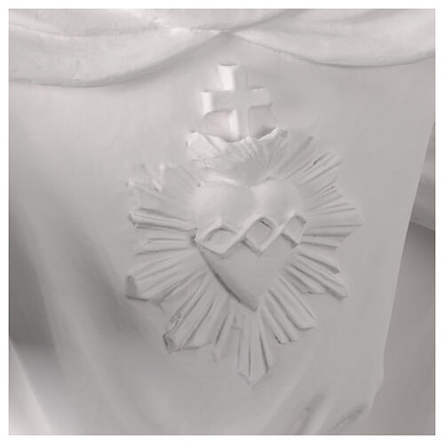 Sagrado Corazón de Jesús brazos abiertos natural 160 cm fibra de vidrio exterior 8