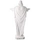 Sagrado Corazón de Jesús brazos abiertos natural 160 cm fibra de vidrio exterior s10