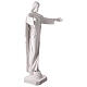 S. Heart of Jesus statue with open arms natural fiberglass 160 cm for outdoors s6