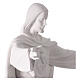 S. Heart of Jesus statue with open arms natural fiberglass 160 cm for outdoors s7