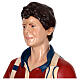 Statue Carlo Acutis aus farbigem Fiberglas 175 cm mit Glasaugen s5