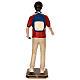 Statua Carlo Acutis vetroresina colorata 175 cm occhi vetro s12
