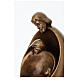 Santa Familia para exterior Val Gardena fibra de vidrio bronceada 35 cm s4