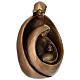 Santa Familia para exterior Val Gardena fibra de vidrio bronceada 35 cm s5