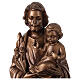 Bronzed St. Joseph from Val Gardena, fibreglass, 24 in s4