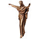 Crucifijo Cristo Rey bronceado Val Gardena fibra de vidrio 60 cm s3