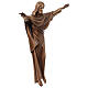 Crucifijo Cristo Rey bronceado Val Gardena fibra de vidrio 60 cm s5
