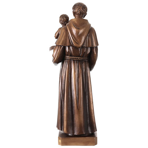 Heiliger Antonius – 60 cm Fiberglas-Statue, Bronze-Optik, Grödnertal 8