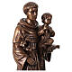 San Antonio bronceado Val Gardena fibra de vidrio 60 cm s7