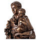 Sant'Antonio bronzato Val Gardena fibra di vetro 60 cm s6