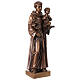 Bronzed St. Anthony Statue in Val Gardena Fiberglass, 60 cm s5